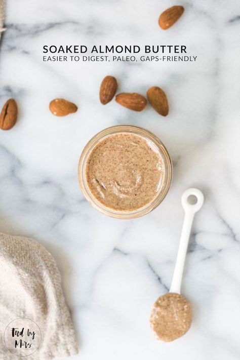 Diy Almond Butter, Gaps Diet Recipes, Nut Butter Recipes, Homemade Almond Butter, Pulp Recipe, Gaps Recipes, Almond Butter Recipes, Soaked Almonds, Nutritional Therapist