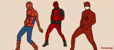 Team Red Deadpool GIF - TeamRed Deadpool Spiderman - Discover & Share GIFs Daredevil Gif, Deadpool Y Spiderman, Charlie Brown Jr, Deadpool And Spiderman, Univers Marvel, Dead Pool, Marvel Daredevil, Red Team, Marvel Vs