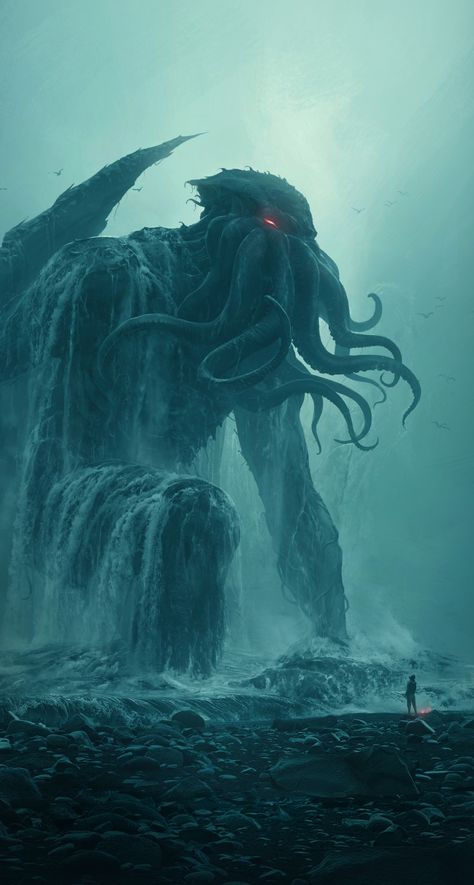 Lovecraft Art, Cthulhu Art, Lovecraftian Horror, Hp Lovecraft, Cthulhu Mythos, Cosmic Horror, 다크 판타지, Call Of Cthulhu, Monster Concept Art