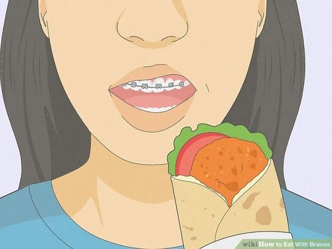 3 Ways to Eat With Braces - wikiHow Recipes For Braces Wearers, Braces Food, Braces Rubber Bands, Braces Pain, Getting Braces, Braces Tips, Best Smoothie Recipes, Good Smoothies, Braces