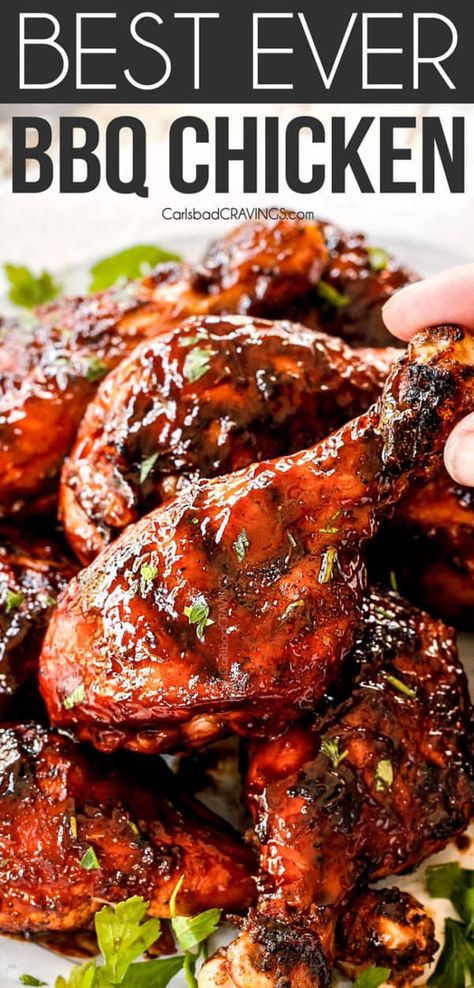 Bbq Grilled Chicken Recipes, Best Bbq Chicken, Sauce Video, Bbq Chicken Recipe, Bbq Chicken Legs, Homemade Barbecue, Grilled Bbq Chicken, Carlsbad Cravings, Homemade Barbecue Sauce