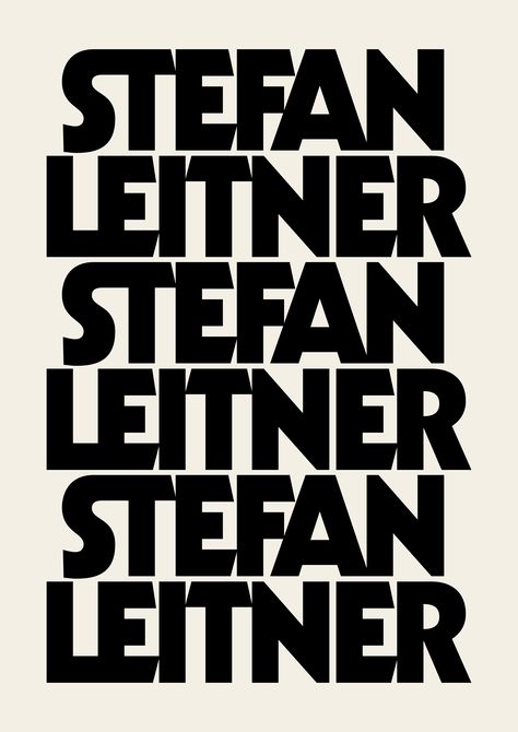 Kabel Black. Stefan Leitner doesn’t just have an eye for bold photos, he also has a very bold personality. Earlier last year he asked me to design his personal branding. Actually, what he said was more like: “Could you please design a simple business card for me?” … Type Design Inspiration, Photography Fonts, Personal Branding Design, Design Alphabet, Custom Type, Web Fonts, Lettering Inspiration, Type Inspiration, Typography Lettering