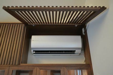 Aircon Cover Indoor, Air Conditioner Cover Indoor, Air Conditioner Hide, Air Conditioning Cover, Ac Cover, Air Conditioner Covers, Air Conditioner Cover, Hus Inspiration, Top 4