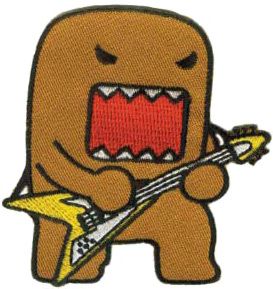 V Guitar, Guitar, Flying V Guitar, Domo Kun, Flying V, Coffee Machines, Iron On Patch, Guitarist