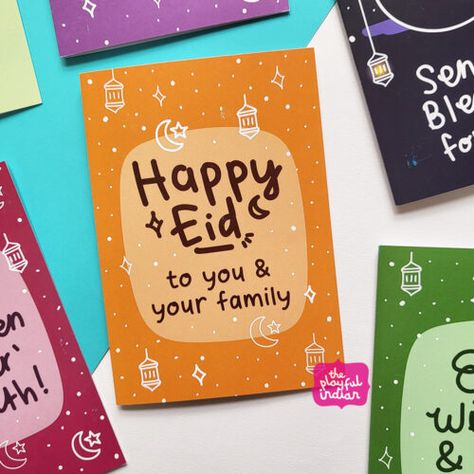 Eid Wishes, Eid Greeting Cards, Eid Greetings, Eid Al Fitr, Islamic Teachings, Teaching Aids, Happy Eid, Cards Design, Graphic Design Tips