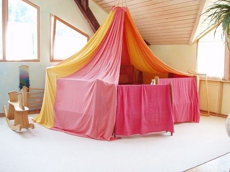 Pirate Bedding, Waldorf Playroom, Magical Theme, Waldorf Kindergarten, Outdoor Play Spaces, Waldorf School, Magical Home, Play Spaces, Home Improvements