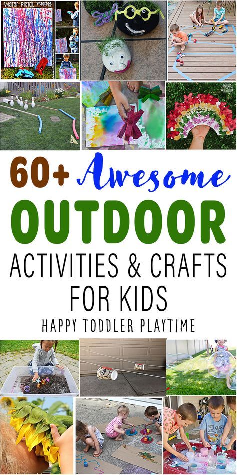 60+ Awesome Outdoor Activities for Kids - Happy Toddler Playtime Easy Outdoor Activities For Preschoolers, Outdoor Activities For Children, Outdoor Play For Preschoolers, Summer Fun Activities For Kids, Fun Outside Activities For Kids, Outdoor Toddler Activities, Easy Outdoor Activities, Outdoor Activity For Kids, Outdoor Nature Activities