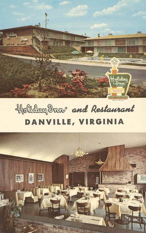 Danville Virginia, Vintage Motel, Hotel Ads, Classic Hotel, Vintage Hotel, Burbank California, Vintage Hotels, Mid Century Architecture, Universal Studios Hollywood