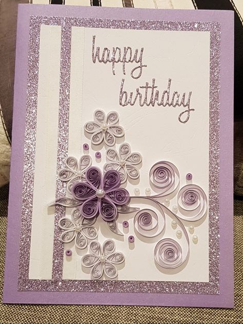 Diy Crafting Ideas, Quilling Paper Craft Greeting Card, Quilling Birthday Cards, Diy Quilling Crafts, Quilling Flower Designs, Bond Paper Design, Handmade Greeting Card Designs, Book Crafts Diy, Paper Quilling For Beginners