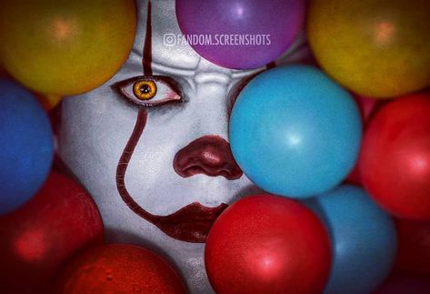 Evil Clown Tattoos, Roman Godfrey, Clown Paintings, Clown Tattoo, Pennywise The Clown, Pennywise The Dancing Clown, It The Clown Movie, Horror Movie Icons, Bill Skarsgard