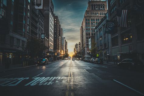 Sunrise / denn ice City Backdrop, Street Background, Wattpad Background, Photoshop Digital Background, Green Screen Background Images, City Scape, City Background, Scenic Photography, Nyc Photography