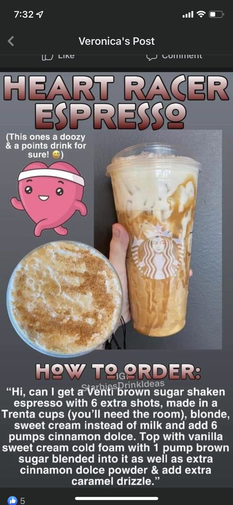 Cold Starbucks Drinks, Cinnamon Dolce, Iced Starbucks Drinks, Blended Drinks, Starbucks Menu, Starbucks Secret Menu Drinks, Diy Drinks, Homemade Drinks, Starbucks Secret Menu