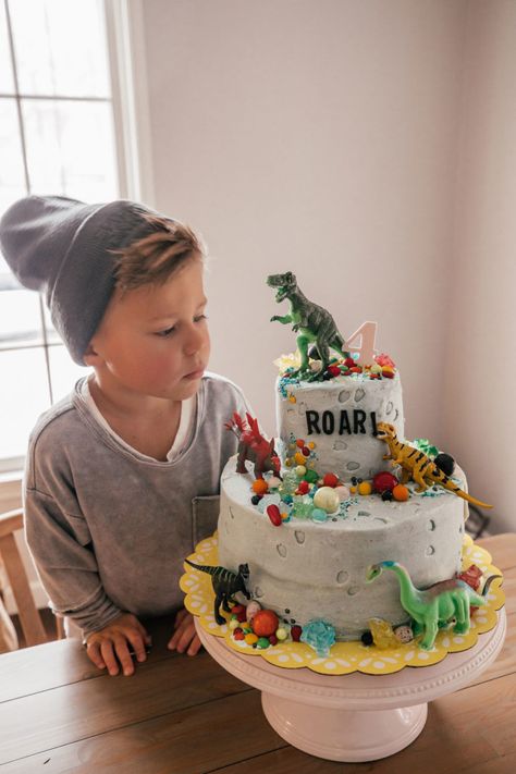 4de Verjaardag, Dino Cake, Dinosaur Birthday Cakes, Dinosaur Themed Birthday Party, Dino Birthday Party, Dinosaur Theme Party, Dinosaur Cake, Dino Birthday, Dino Party