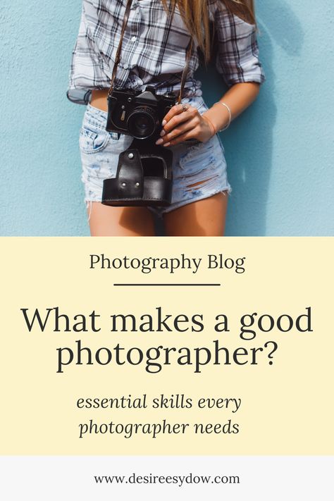 Do you want to become a better photographer? Then read my new blog post where I share the four essential qualities of great photographers, from understanding light to storytelling. Tap image to read the photography blog post now! Photographer Essentials, Exposure Triangle, Self Portrait Artists, Photography Moodboard, Become A Photographer, Photography Advice, Self Portrait Photography, Great Photographers, New Blog Post