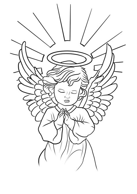 Angel Tattoo Designs For Men Stencil, Anaheim Angels Tattoo, Halo Angel Tattoo, Angelic Tattoos Men, Guardian Angels Tattoo, Angels Tattoo For Women, Half Sleeve Tattoo Drawings Sketches, Baby Angel Tattoo For Men, Angel Tattoo On Hand