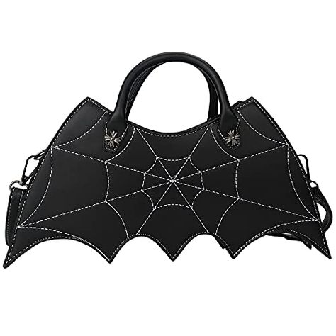 Inspired Handbags, Crossbody Bags For Travel, Estilo Punk, Cute Purses, Designer Crossbody Bags, Batgirl, Womens Purses, Black Cross Body Bag, Spider Web