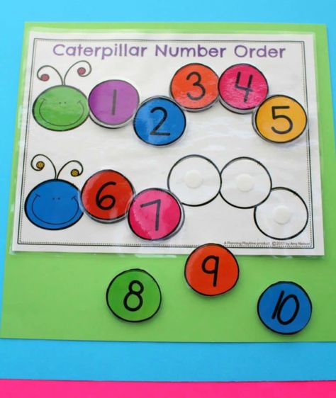 Fun Number Order Activity for Kindergarten Ordering Numbers Activities, Comparing Numbers Worksheet, Learning Numbers Preschool, Numbers Worksheets, Comparing Numbers, Numbers Kindergarten, Kindergarten Math Activities, Numbers Preschool, Ordering Numbers