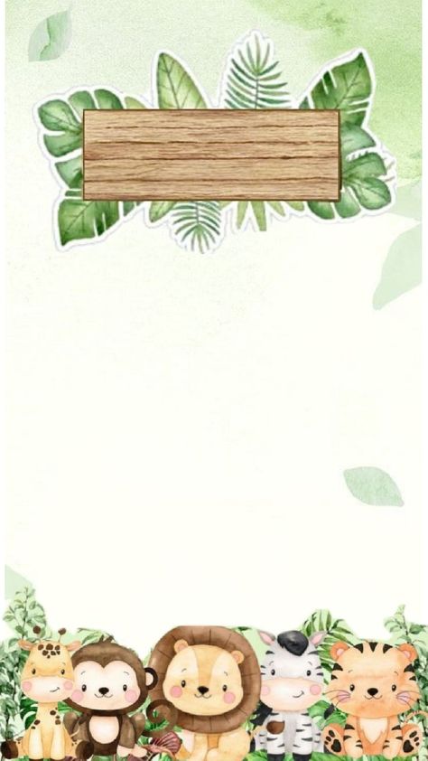 Safari Invitation Card Safari Theme Background, Safari Invitation Card, Bday Invitation Cards, Safari Background, Festa Safari Baby, Safari Invitation, Jungle Invitations, Birthday Cards To Print, Safari Invitations