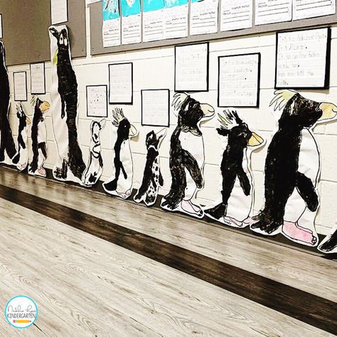 Penguin Activities for Kindergarten and 1st Grade - Natalie Lynn Kindergarten Penguin School Project, Penguin Lessons For Kindergarten, Penguin Inquiry Kindergarten, Penguin Activity Preschool, Penguin Unit For Kindergarten, January Kindergarten Centers, Penguin Science Experiment, Mr Poppers Penguins Activities, Penguin Stem Activities