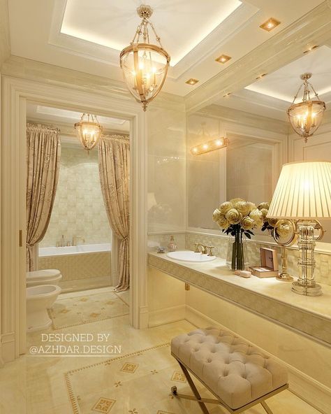 Old Money Bathroom Aesthetic, Old Money Bathroom, Mansion Bathroom, Princess Bathroom, English Bedroom, Classical Bathroom, His And Hers Bathroom, Teen Bathrooms, Old Money House