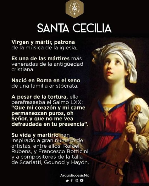 Santa Cecilia, Quotes, Santos