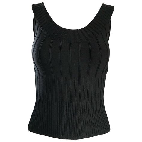 Check out this item from 1stdibs! Thierry Mugler Couture 1990s Black Ribbed Sleeveless Vintage 90s Crop Top Shirt: https://www.1stdibs.com/id-v_3499493 Thierry Mugler Couture, Mugler Couture, Vampire Core, Black Bustier Top, Rose Print Skirt, 90s Crop Top, Crop Top Shirt, Black Bustier, Girls Couture