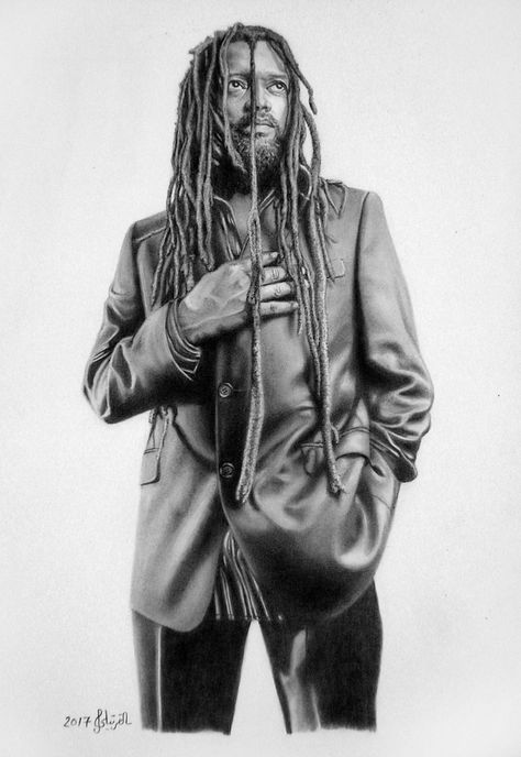 LUCKY DUBE 1964~2007  Graphite on Canson paper, 50x35cm, 2017 Lucky Dube Photos, Reggae Music Art, Lucky Dube, Burning Spear, Black Lives Matter Poster, Rasta Art, Reggae Art, Bob Marley Pictures, African Quotes