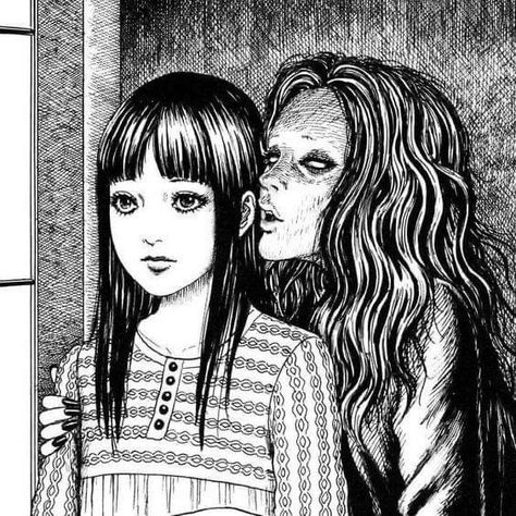 Junji Ito Horror, Junji Ito Maniac, Junji Ito Art, Junji Ito Collection, Cat Drawing Tutorial, Horror Manga, Japanese Horror, Horror Artwork, Drawings Of Friends