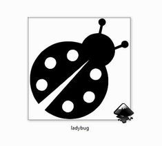 Ladybug Silhouette, Chalk Doodles, Ladybug Svg, Cricut Animals, School Scrapbook Layouts, Blue Tissue Paper, Ladybug Birthday, Bird Silhouette, Baby Svg