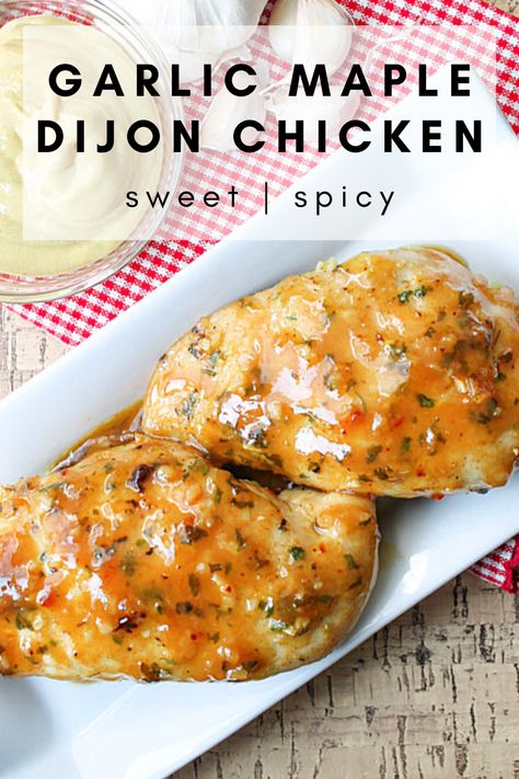 Crunchy Maple Dijon Chicken, Maple Dijon Chicken Crockpot, Baked Crunchy Maple Dijon Chicken, Maple Dijon Marinade, Maple Butter Chicken, Chicken Maple Syrup Dijon Mustard, Gluten Free Sauces For Chicken, Maple Dijon Chicken Sheet Pan, Maple Soy Chicken