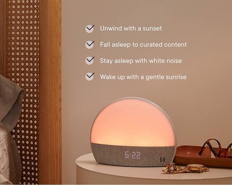 Hatch Restore, Clock Sound, Sunrise Alarm, Bedside Reading Light, Sunrise Alarm Clock, Ways To Wake Up, White Noise Machine, Natural Sleep Aids, Sound Machine