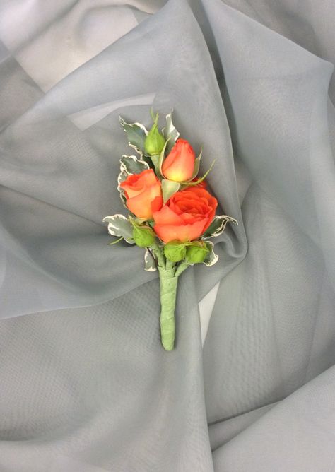 Peach Corsage And Boutonniere, Orange And White Corsage And Boutonniere, Orange Boutonniere Wedding, Orange Corsage And Boutonniere, Orange Flower Corsage, Orange Flower Boutonniere, Orange Rose Buttonhole, Orange Rose Boutonniere, Boutineer Wedding