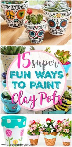 Craft Community Board Paint Clay Pots, Paint Clay, Terra Cotta Pot Crafts, Painted Pots Diy, Painted Clay Pots, Painted Terra Cotta Pots, Spring Craft, Flower Pot Crafts, Painted Flower Pots