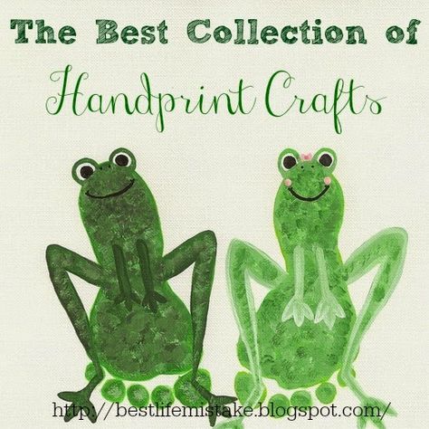 Adorable Footprint Frogs (The Best Collection of Handprint Crafts) Repinned by CAPA www.capacares.org Frog Footprint Craft, Footprint Frog, Print Crafts, Simple Songs, Footprint Crafts, Crafts Preschool, Hand Prints, Footprint Art, Foot Print