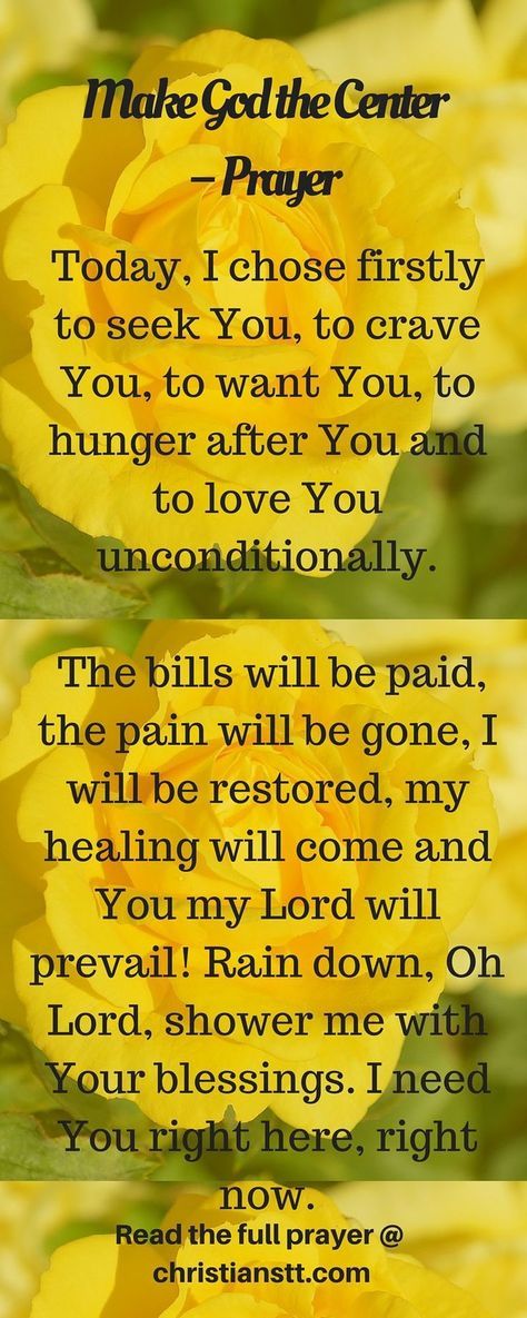 A Prayer for making God the center of your life. Heavenly Father, as I commit myself to making You God the center of my life, I surrender my all to You. spiritual inspiration Christian Versus, Prayer For Myself, Quotes For Thanksgiving, Healer Quotes, I Surrender, Beautiful Sayings, Women Inspiration, Everyday Prayers, Good Morning Prayer