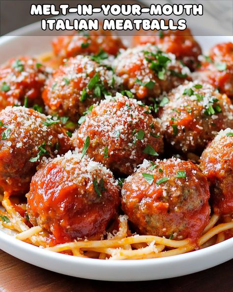 Melt-In-Your-Mouth Italian Meatballs: A Classic Comfort Food – Foodyhealthylife Melt In Your Mouth Italian Meatballs, Melt In Your Mouth Meatballs, Italian Meatball Recipes, Homemade Italian Meatballs, Tender Meatballs, Sausage Meatballs, Italian Meatballs Recipe, Meatball Ingredients, Home Meals