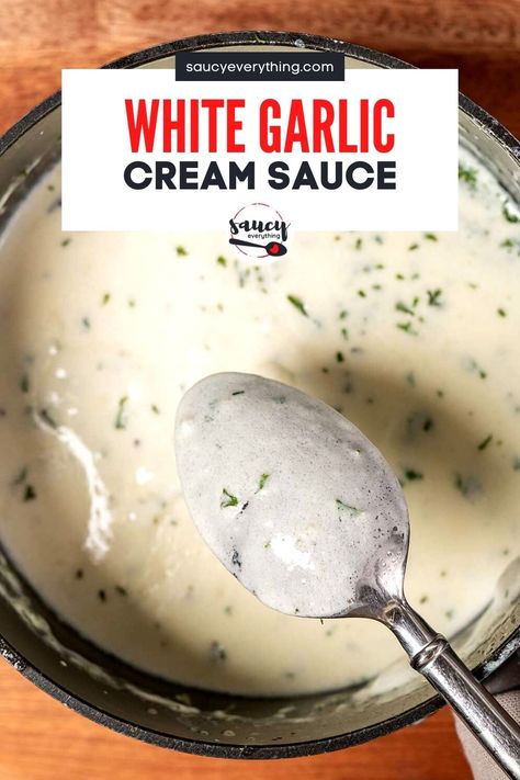 Amazing White Garlic Sauce Garlic Sauce For Pizza, Garlic White Sauce, Best Sauce Recipe, Easy Sauce Recipe, Garlic Sauce Recipe, White Sauce Recipes, White Sauce Pasta, Homemade Sauce Recipes, Garlic Cream Sauce