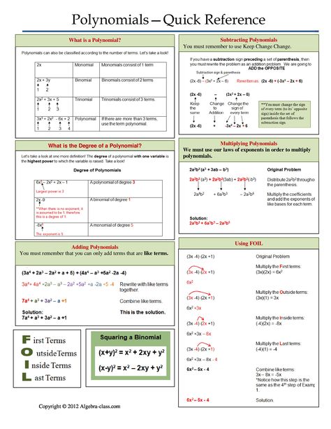 One page notes worksheet for Polynomials Unit Rational Numbers Worksheet, Polynomials Worksheet, Algebra Cheat Sheet, Algebra Help, Graphing Inequalities, Factoring Polynomials, College Math, Ap Calculus, Numbers Worksheet