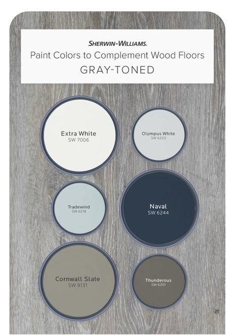 Paint With Gray Floors, Grey Floor Color Scheme, Grey Floor Color Palette, Best Gray Paint Colors Sherwin Williams, Wall Colors To Match Gray Flooring, Colours That Go With Grey, Grey Kitchen Colors, Grey Laminate Flooring, Grey Cupboards