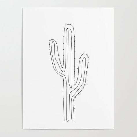 Texas Line Art, Cactus Line Tattoo, Simple Cactus Tattoo Outline, Cactus Outline Tattoo, Saguaro Cactus Drawing, Saguaro Tattoo, Saguaro Cactus Tattoo, Cactus Line Drawing, Cactus Line Art