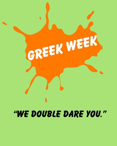 Our Greek Week shirts next year! Greek Week Theme, Greek Week Shirts, Greek Week, Cool Ideas, Green