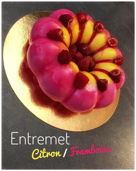 Entremet Citron/Framboise Fruit Salad, Salad, Fruit