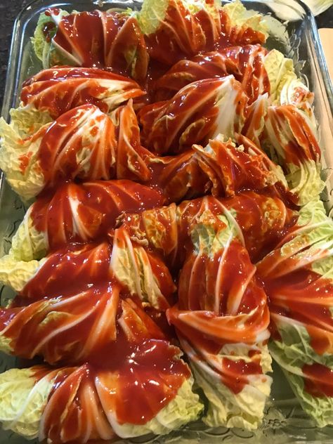 Cabbage Rolls With Napa Cabbage, Napa Cabbage Rolls Recipe, Nappa Cabbage Rolls Recipes, Nappa Cabbage Recipes, Stretch Meals, Napa Cabbage Rolls, Cabbage Ideas, Misfit Market, Napa Cabbage Recipes