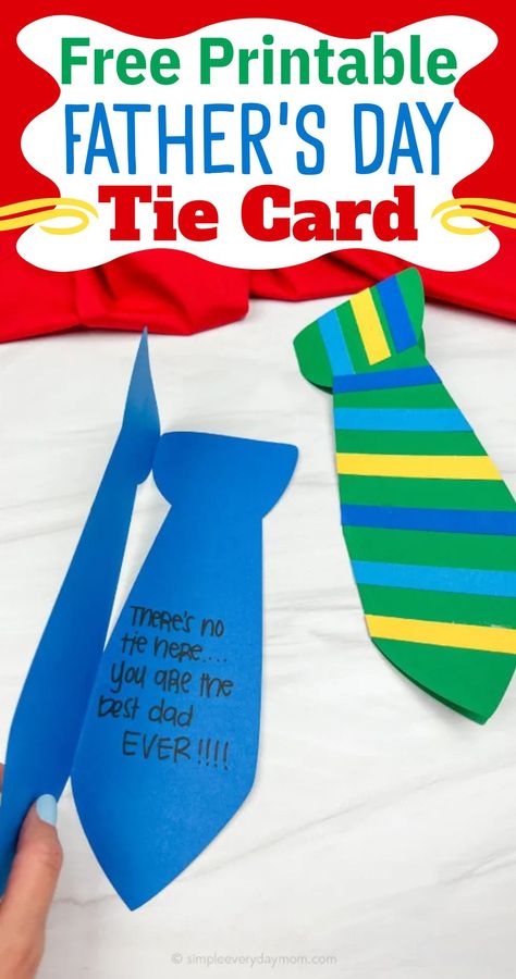 Father’s Day Tie Craft, Tie Fathers Day Craft, Father Day Printables Free, Fathers Day Art For Preschoolers, Father’s Day Preschool Crafts, Printable Fathers Day Crafts For Kids, Easy Fathers Day Crafts For Preschoolers, Father’s Day Crafts For Toddlers, Fathers Day Activities For Preschool