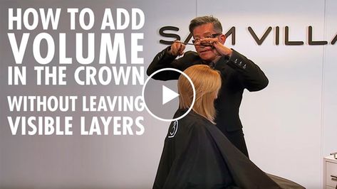 Invisible Layers Haircut, How To Get Volume In Hair, How To Cut Layers In Your Own Hair, How To Cut Your Own Hair In Layers, Add Volume To Flat Hair, Hair Styling Tutorials, Volume Haircut, Dominique Sachse, Hair Tutorials Videos