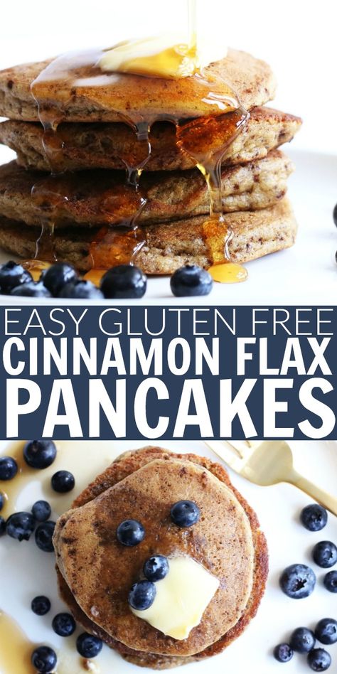 Flax Pancakes, Low Carb Pancake Recipe, Gluten Free Cinnamon, Autoimmune Recipes, Recipes Paleo, Gluten Free Recipes For Breakfast, Tasty Pancakes, Protein Cookies, Low Carb Gluten Free