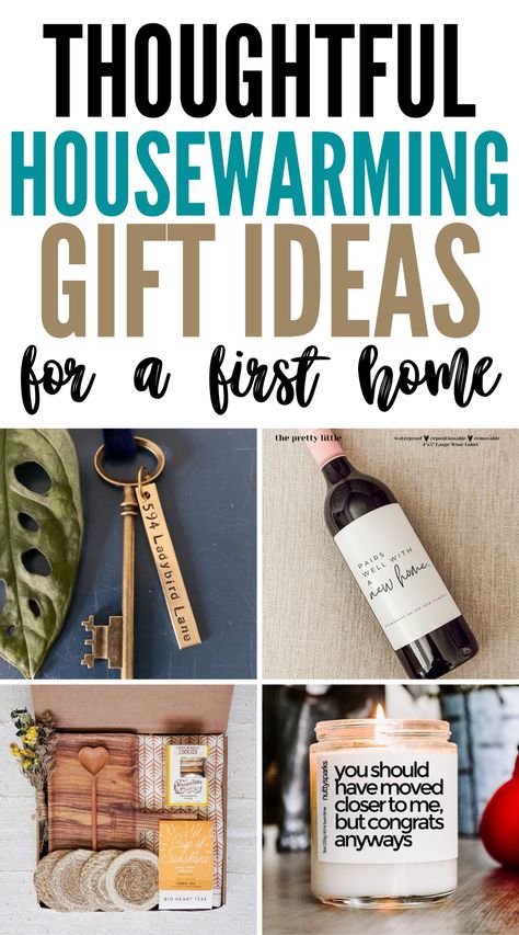 Looking for the best first-home housewarming gift ideas? Discover the best things to gift someone moving into a new home for the first time! Whether they're moving by themself for the first time, are brand new homeowner, or for a couple moving in together, we've selected the most useful things they'll need as well as personalized gifts. Witchy Housewarming Gifts, New Homeowner Hacks, New Home Cricut Ideas, House Warming Gift Ideas For A Man, House Warming Gift For A Man, First House Gift Ideas, Diy House Warming Gift Ideas, Diy Housewarming Gift Ideas, Good Housewarming Gifts