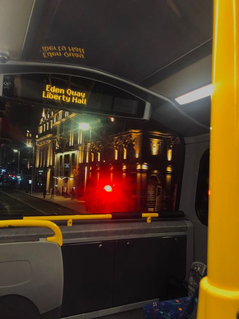 Dublin Bus Aesthetic, Dublin At Night, Trinity Dublin, Dublin Ireland Aesthetic, Dublin Nightlife, Ireland City, Irish Goodbye, City Nightlife, Ireland Aesthetic