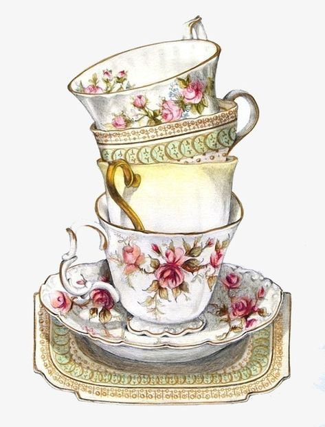 British afternoon tea,cup,Red cup,Painted,cup vector Tee Kunst, Tea Cup Art, Bar Card, Tea Cups And Saucers, Cup Art, Teapots And Cups, Vintage Cups, Tea Art, Cups And Saucers