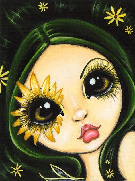 Black Eyed Susan, Black Eyed, Big Eyes, Fine Art America, Canvas Prints, Fine Art, Canvas, Green, Art